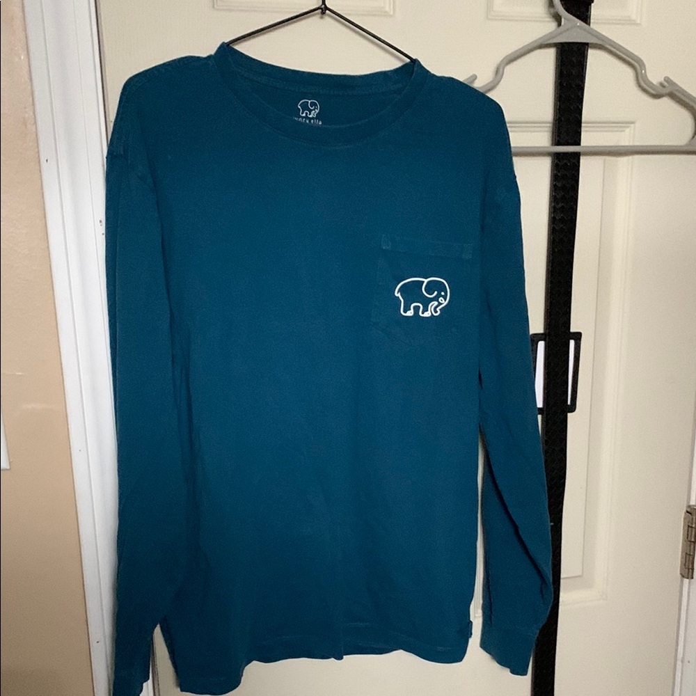 Ivory Ella Teal Long Sleeve Tee